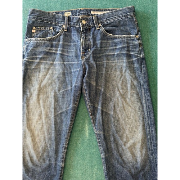 AG ADRIANO GOLDSCHMIED Medium Wash 30R Ex-Boyfriend Crop Jeans - Picture 1 of 8